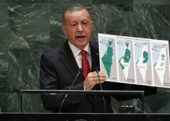 Erdogan mostra alle Nazioni Unite l’espansionismo israeliano : quali sono i confini di Israele?