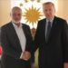 Erdogan e il capo di Hamas Haniyeh si incontrano per discutere del piano Trump