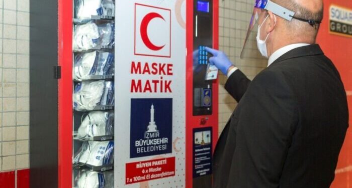 In Turchia arrivano i distribuitori automatici di mascherine gratuite