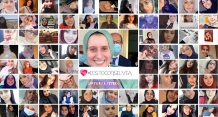 #iostoconsilvia, un collage di selfie di donne a sostegno di Silvia Romano