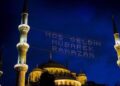 Mahya, le decorazioni luminose delle moschee turche a Ramadan