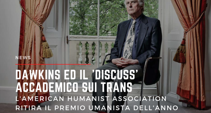 Revocato premio a Richard Dawkins per un tweet polemico sui transgender