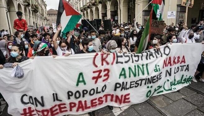 Anche Torino scende in piazza per la Palestina: stop alla pulizia etnica