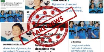 Pallavolista uccisa perché senza velo? L’ennesima fake sui talebani