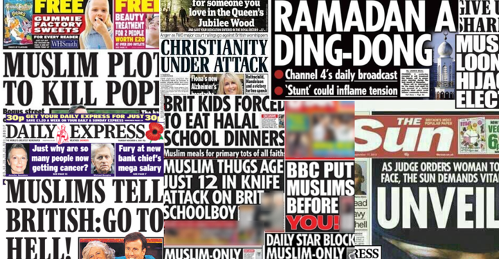Report del Consiglio Islamico Britannico: copertura media UK negativa al 60%