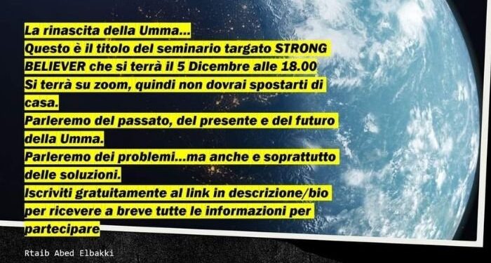 La Rinascita della Umma: un seminario targato Strong Believer