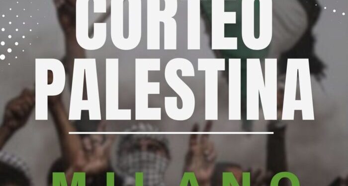 Corteo a Milano: con la Palestina contro i crimini di guerra israeliani a Gaza