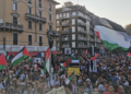 10.000 in piazza a fianco di Gaza contro il massacro israeliano