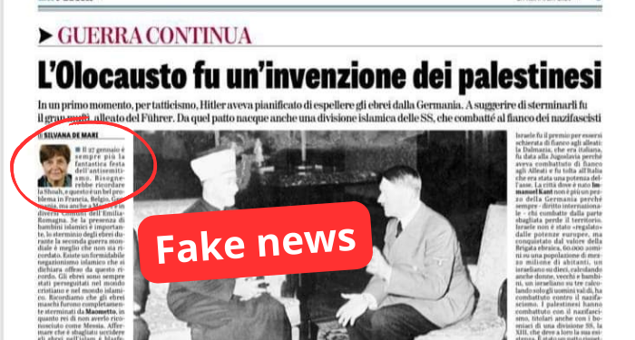 Confutare le gravi falsità storiche e le teorie neonaziste del complotto di Silvana di Mari su La Verità