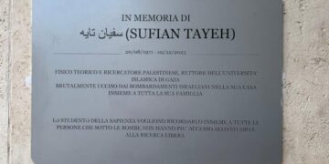 Alla Sapienza una targa per il fisico Palestinese ucciso a Gaza