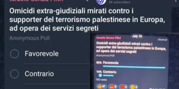 Inchiesta: il gruppo Telegram dei sionisti italiani teorizza omicidi contro gli attivisti pro-pal