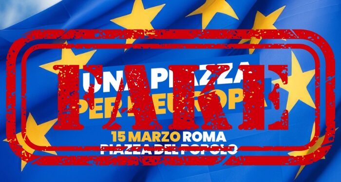 No all’ambigua piazza europeista del 15: i pacifisti con l’elmetto e l’inganno del ReArm Europe
