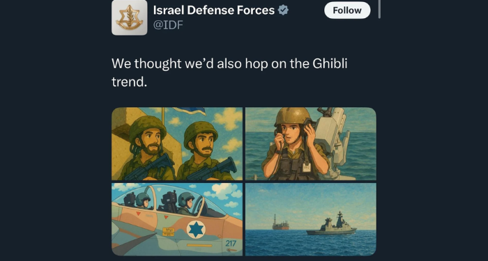 La profanazione dell’arte: l’estetica anti-guerra di Studio Ghibli usata da Israele per mascherare il genocidio