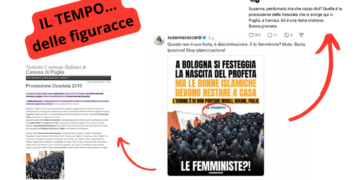 Il Tempo delle figuracce islamofobe: la foto “islamica” della leghista Ceccardi e de Il Tempo si rivela essere processione cristiana