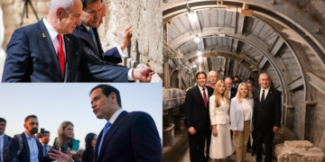 Il Segretario di Stato statunitense Marco Rubio inaugura con Netanyahu il tunnel ai piedi di al-Aqsa a Gerusalemme