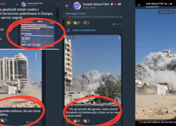 La ‘grande bellezza’ della crudeltà: la sadica pornografia del genocidio celebrata dal gruppo sionista ‘Israele Senza Filtri’