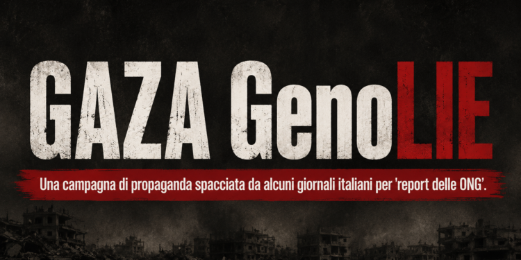 Caso GenoLIE: il “report delle ONG” che ONG non è mentre la propaganda pro-Israele si traveste da società civile