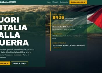 Fuori l’Italia dalla guerra: nasce una mobilitazione nazionale per la pace