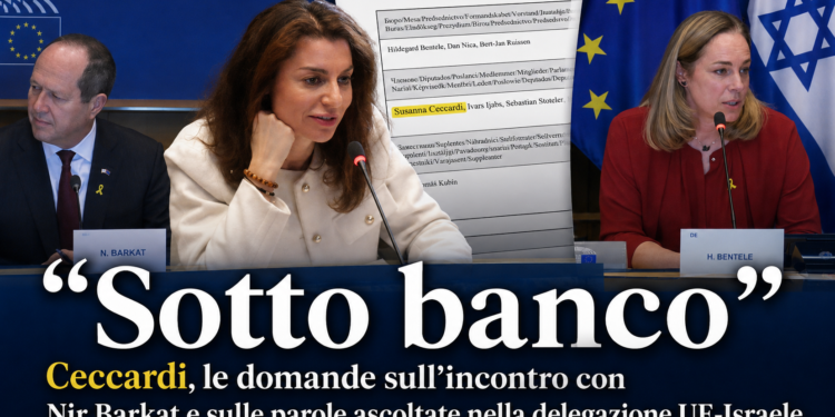 Inchiesta: “sottobanco e non in pubblico”, Ceccardi, la delegazione UE-Israele e l’ombra di ELNET sulla rete di influenza a Bruxelles