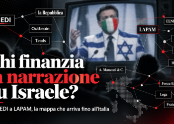 Inchiesta: chi finanzia la narrazione su Israele? Da GEDI a LAPAM, la mappa globale che arriva fino all’Italia
